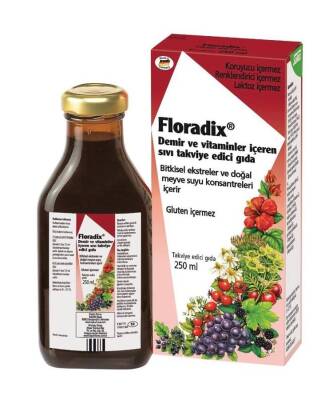 Floradix Demir Vitaminler İçeren Sıvı Takviye Edici Gıda 250 Ml - 1