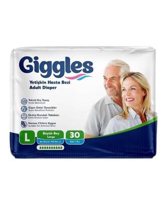 Giggles Hasta Bezi Bağlamalı Large 30 Adet