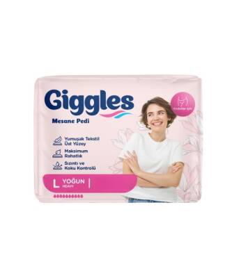 Giggles Kadın Mesane Pedi 10'lu Large