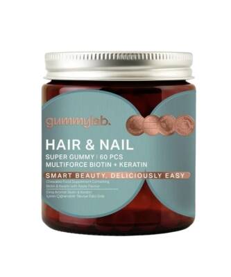Gummy Lab Hair & Nail Elma Aromalı 60 Gummies