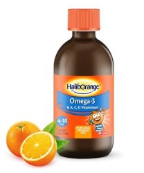 Haliborange Omega 3 Balık Yağı Şurup 300 ML Potakal Aromalı