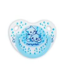 Hanymish Mini Silikon Damaklı Emzik Mavi 0 - 6 Ay No 1