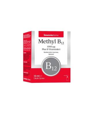 İmuneks Methyl B12 1000 Mcg 10 ML Sprey