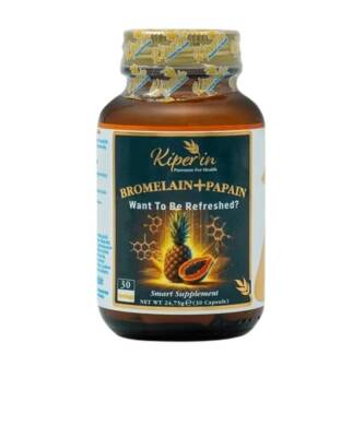 Kiperin Bromelain + Papain 30 Kapsül