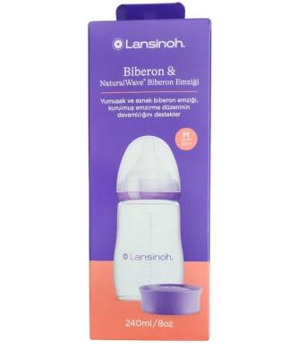 Lansinoh Natural Wave 240 ml PP Biberon