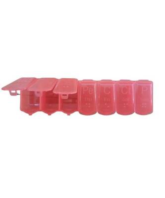 Ligorix Haftalık İlaç Saklama Kutusu Kırmızı