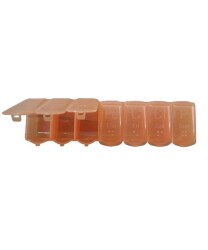 Ligorix Haftalık İlaç Saklama Kutusu Turuncu