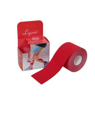 Ligorix Kinesio Tape Sporcu Bandı 5cmX5m Kırmızı
