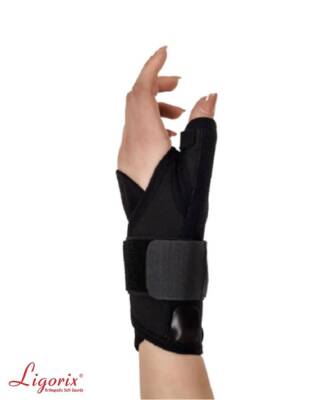 Ligorix Statik El Bilek Ateli Siyah Kumaş Bedensiz - Sol