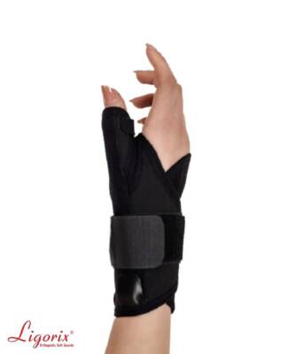 Ligorix Statik El Bilek Ateli Siyah Kumaş Bedensiz - Sağ