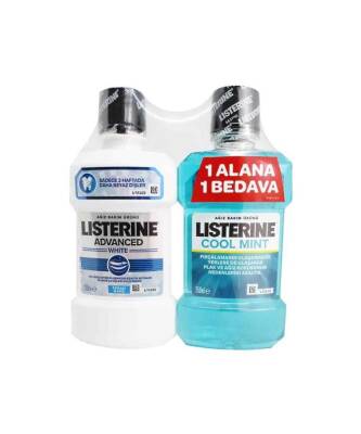 Listerine Advanced White 250 ML Ve Cool Mint 250 ML Firsat Paketi