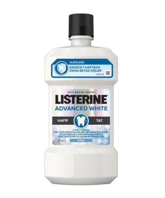 Listerine Advanced White Hafif Tat 500 ML