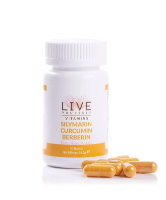 Live Yourself Vitamin Silymarin Curcumin Berberin 30 Kapsül