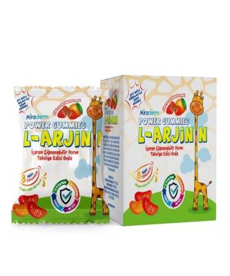 Miraderm L-Arjinin Gummies 8x8 Adet 64 adet