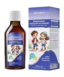 Miraderm Magnezyum Kalsiyum ve Vitamin Şurup 100 ml