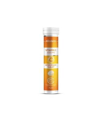 Miraderm Vitamin C 100 mg 20 Efervesan Tablet
