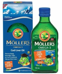 En uygun fiyatlarla Möller's Omega-3 Balık Yağı Şurubu Tutti Frutti 150 ML