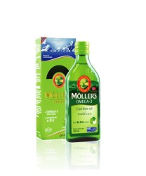 En uygun fiyatlarla Möller's Omega 3 Doğal Elma Aromalı Balık Yağı Şurubu 250 ML