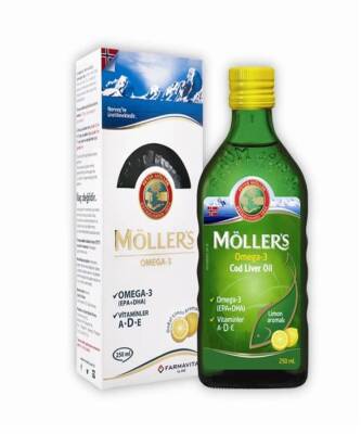 Möller's Omega 3 Limonlu Balık Yağı Şurubu 250 ML