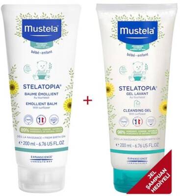 Mustela Stelatopia Balm 200 ML + Şampuan 200 ML