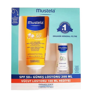 Mustela Very High Protection Sun Lotion Spf50 200ml Güneş Seti