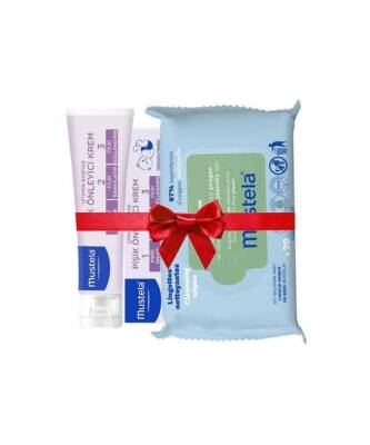 Mustela Vitamin Barrier 1-2-3 Cream 100 Ml Pisik Kremi + 60Li Ekolojik Islak Mendil Hediye
