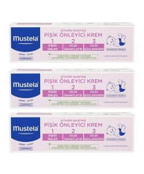 Mustela Vitamin Barrier 1.2.3 Pişik Kremi 50 ML x 3 Adet