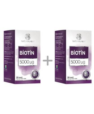 Naturalnest Biotin 30 Kapsül - 1 Alana 1 Bedava
