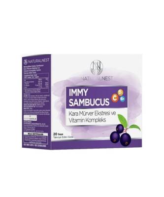 Naturalnest İmmy Sambucus Takviye Edici Gıda 20 Şase