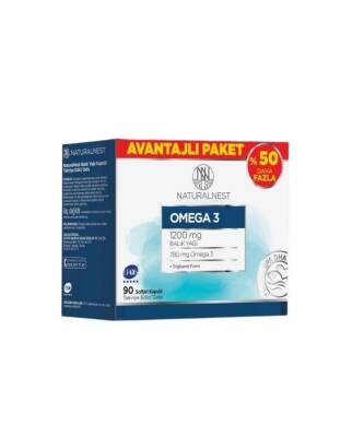 Naturalnest Omega 3 Takviye Edici Gıda 90 Kapsül - Avantajlı Paket