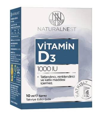Naturalnest Vitamin D3 1000 IU Sprey 10 ml