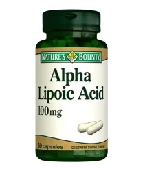 Nature's Bounty Alpha Lipoic Acid 100 mg 60 Kapsül - Nature's Bounty | EvdekiEczanem