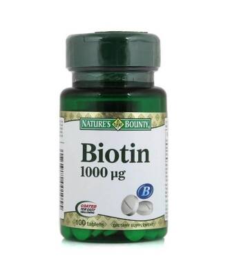 Nature's Bounty Biotin 1000 mcg 100 Tablet