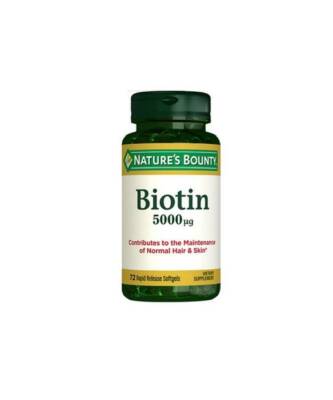 Nature's Bounty Biotin 5000 Mcg 72 Kapsül