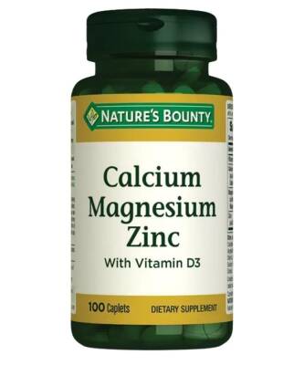 Nature's Bounty Calcium Magnesium Zinc 100 Tablet