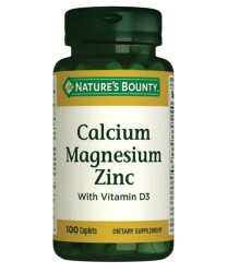 Nature's Bounty Calcium Magnesium Zinc 100 Tablet