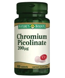 Nature's Bounty Chromium Picolinate 200 Ug 100 Tablet - Nature's Bounty | EvdekiEczanem