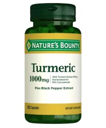 Nature's Bounty Turmeric 1000 Mg Plus Black Pepper 60 Kapsül
