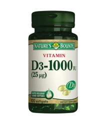 Nature's Bounty Vitamin D3 1000 IU 100 Softgel
