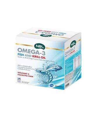 NBL Omega 3 Fish/Krill Oil 100 Kapsül