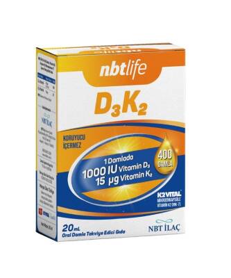 Nbt Life D3 K2 Damla 20 ML - 1