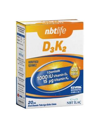 Nbt Life D3 K2 Damla 20 ML