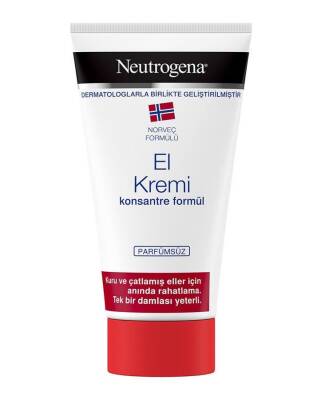 Neutrogena El Kremi Konsantre Formül Parfümsüz 75 ML