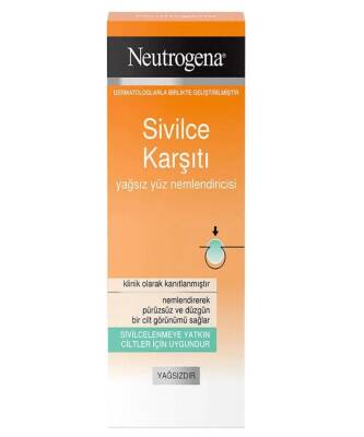 Neutrogena Sivilce Karşıtı Yağsız Nemlendirici Yüz Kremi 50 ML