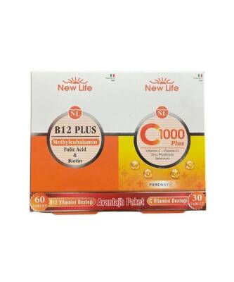 New Life C 1000 Plus 30 Tablet + B12 Plus 60 Tablet Avantajlı Paket