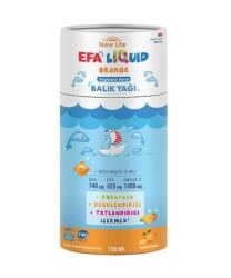 New Life Efa Liquid Portakal Aromalı Balık Yağı 150 ML
