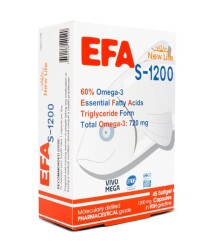 En uygun fiyatlarla New Life EFA S-1200 mg 45 Kapsül