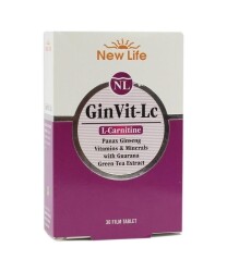 New Life GinVit-Lc L- Carnitine 30 Film Tablet