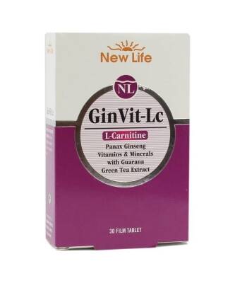 New Life GinVit-Lc L- Carnitine 30 Film Tablet