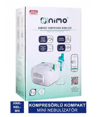 Nimo Kompresörlü Kompakt Mini Nebülizatör